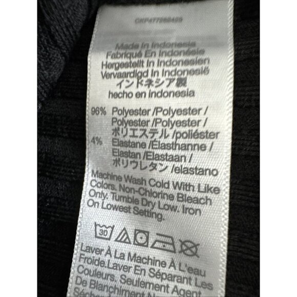 Madewell Women's XXS Square Neck Split Cuff Bodycon Tee Black NWT Ribbed - Picture 12 of 15